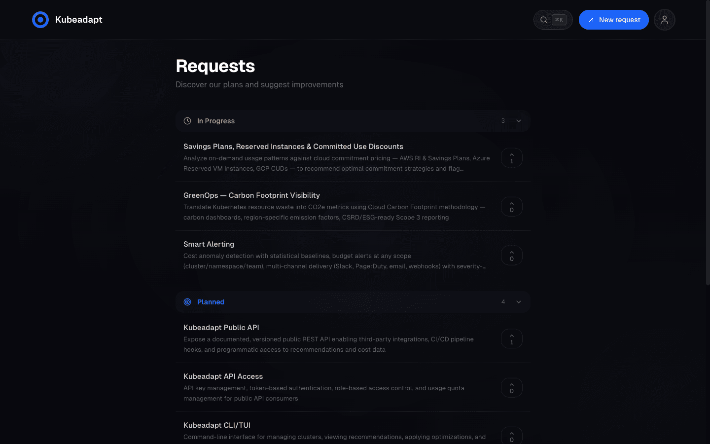 Feedback Portal: Public Roadmap and Feature Requests