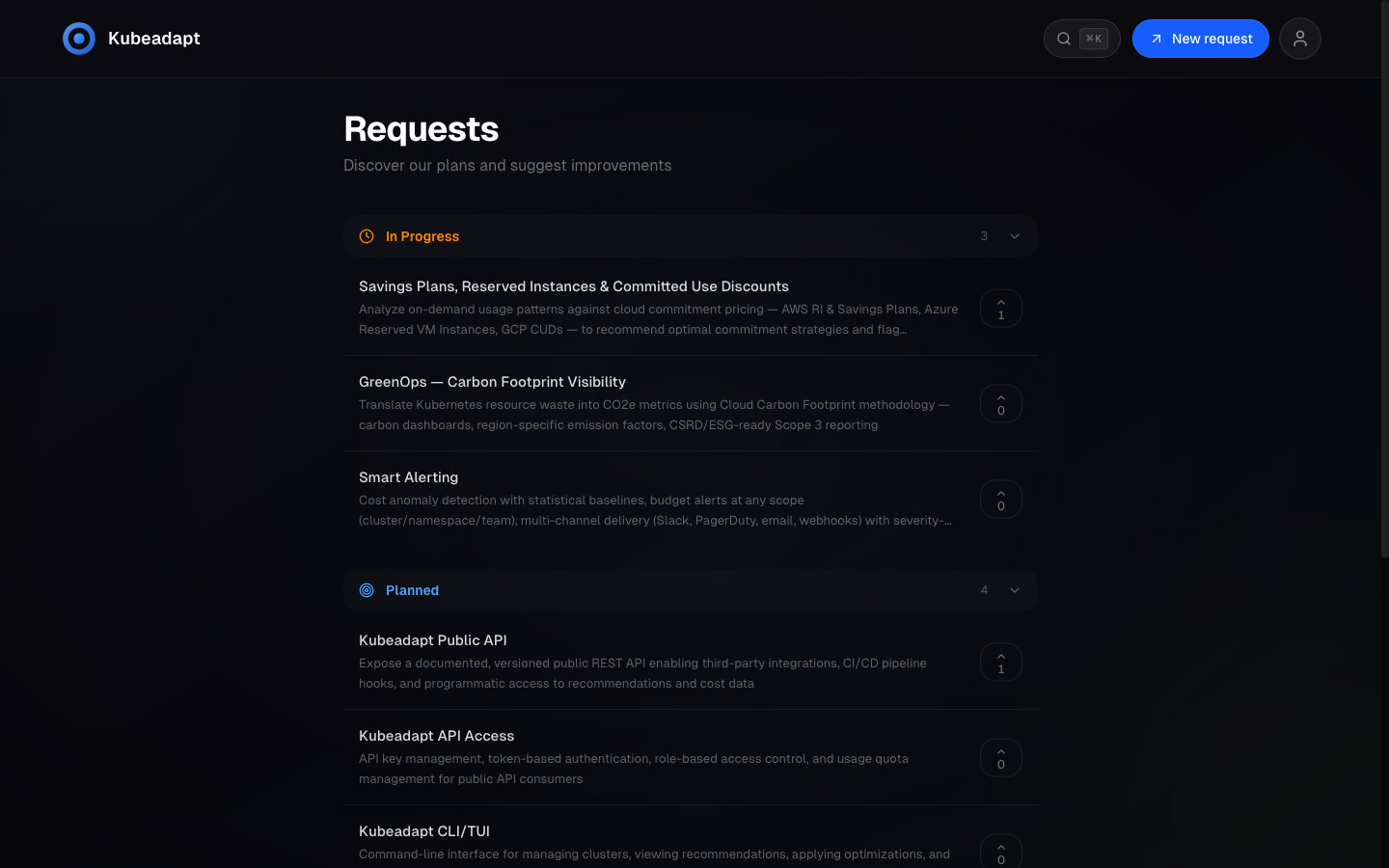 Feedback Portal: Public Roadmap and Feature Requests